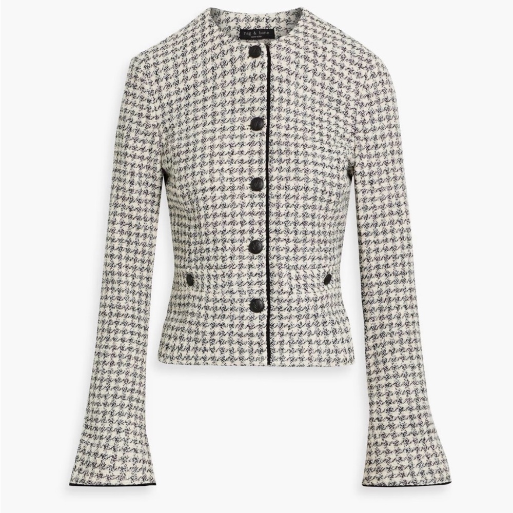 Rag & Bone Carmen Houndstooth Blazer, Size 10